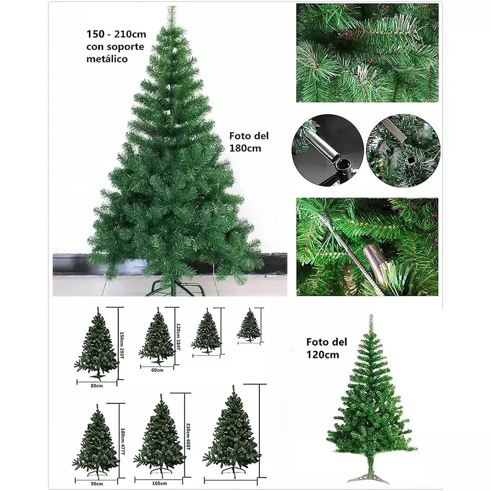 Artificial Christmas tree PET. Sent from Spain, Christmas artificial Tree, PVC Leaf Tree, Christmas Green Tree, 60cm 90cm 120cm 150cm 180cm 210cm Tree Home Decoration, Garden, Mall, Restaurant