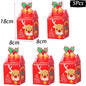 Christmas Gift Packing Bags Santa Claus Snowman Candy Cookie Box Xmas Navidad 2024 New Year Party Favor Bag Christmas Decoration