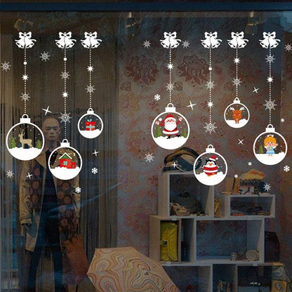 Merry Christmas Decoration for Home 2025 Wall Window Sticker Ornaments Garland New Year Festoon Christmas Decoration 2024 Noel