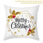 45cm Christmas Cushion Cover Navidad Merry Christmas Decorations For Home 2024 Xmas Noel Cristmas Ornaments New Year Gifts 2025