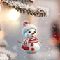 Christmas Decoration Pendant 2D Acrylic Cartoon Christmas Snowman Home Garden Christmas Tree Pendant Party Decoration Supplies