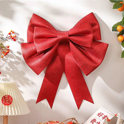 S/M/L DIY Big Giant Bow Christmas Tree Decorations Material Shop Birthday Party Wedding Display Front Door Home Decor Kit