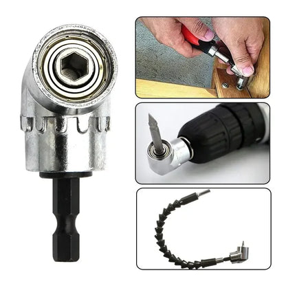 105 Degree Angle Screwdriver Set Holder Adapter Adjustable Bits Nozzles Angle Screw Driver Tool 1/4" Inch Magnetic Angle Driver