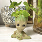 Small Cute Tree Man Groot Flowerpot Pen Pot Figure Model Toys Christmas Gifts for Kids Office Decoration