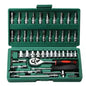 Complete set of hardware kit for automotive mechanical maintenance, vehicle mounted socket wrench toolbox, and combination parts