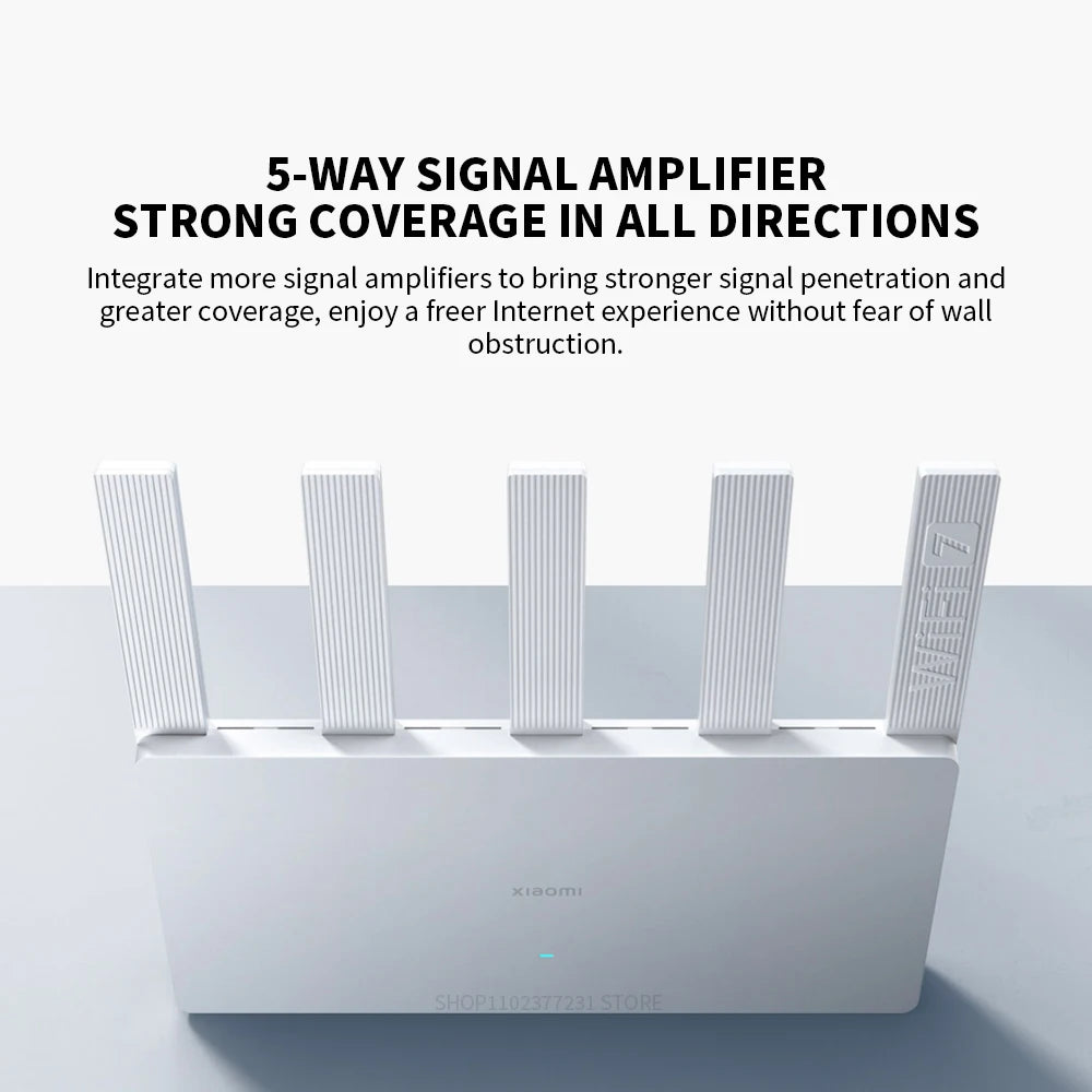 NEW Xiaomi Router BE5000 Wi-Fi 7 2.4/5GHz Dual-Frequency Mesh 2.5G High-Speed Network Port IPTV OFDMA Signal Amplifier Mi Home