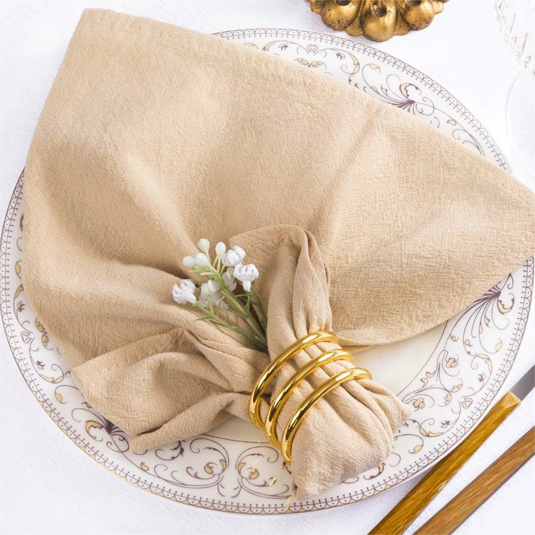 Set of 6 Cotton Cloth Napkins 30x45cm Christmas New Year Decor Fabric Serviette Kitchen Tea Towel Home Wedding Table Decoration