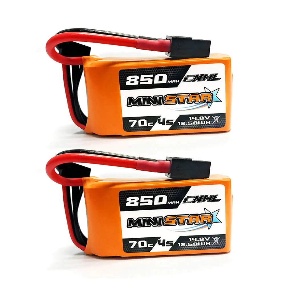 2PCS CNHL 3S 4S 11.1V 14.8V Lipo Battery 650mAh 850mAh 70C MiniStar With XT30 XT60 Plug For RC FPV Drone Quadcopter Airplane