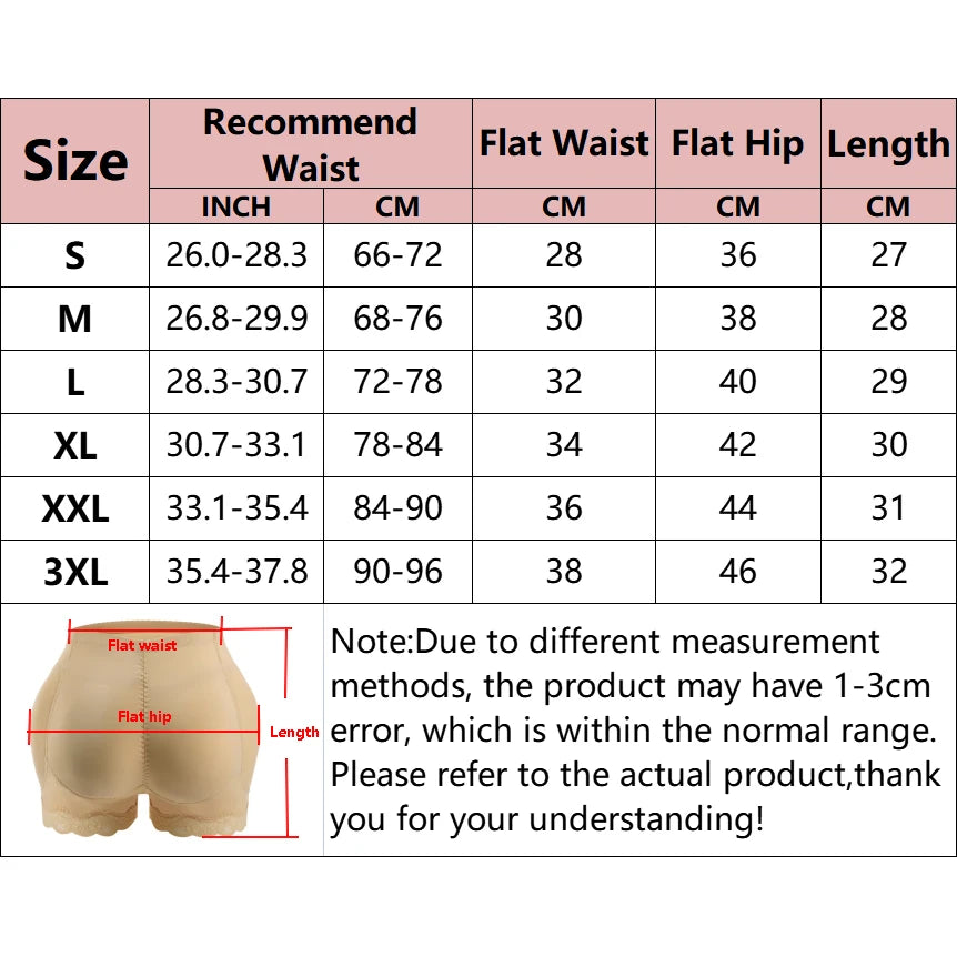 Padded Butt lifter Corrective Underwear Butt Enhancer Body Shaper Modeling Strap Fake Hip Shapwear Underwear Push Up Panties