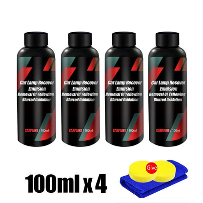 Car Headlight Polishing Agent Scratch Remover Repair Headlight Renewal Polish Liquid Headlights Restoration Kit Auto Accessories