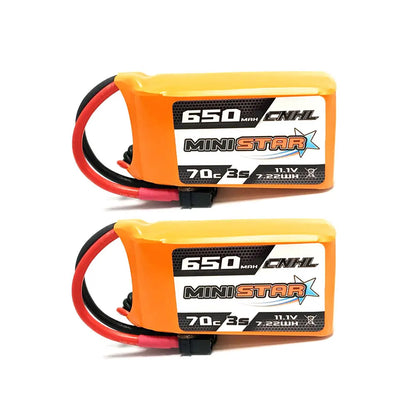 2PCS CNHL 3S 4S 11.1V 14.8V Lipo Battery 650mAh 850mAh 70C MiniStar With XT30 XT60 Plug For RC FPV Drone Quadcopter Airplane