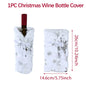 Christmas Wine Bottle Cover Merry Christmas Decorations For Home 2024 Cristmas Ornament Xmas Navidad Gifts Happy New Year 2025