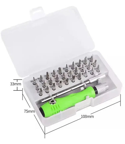 Mini 32-in-1 Precision Screwdriver Set Magnetic Phillips Bits Multifunctional Hand Repair Tool Kit for Phone Watch Glasses PC