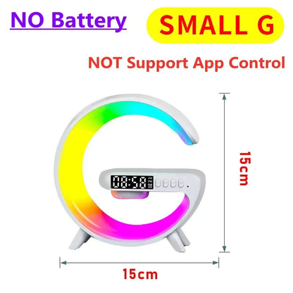 Fast Wireless Charger Pad Stand Speaker TF RGB Night Light Lamp Earphone Fast Charging Station for iPhone Samsung Xiaomi Huawei