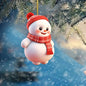 Christmas Decoration Pendant 2D Acrylic Cartoon Christmas Snowman Home Garden Christmas Tree Pendant Party Decoration