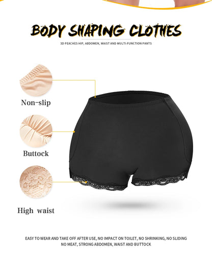 Padded Butt lifter Corrective Underwear Butt Enhancer Body Shaper Modeling Strap Fake Hip Shapwear Underwear Push Up Panties