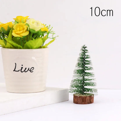 new Mini encryption Snow Fir Small Christmas Tree Christmas Decorations For New Year Xmas Party Home Table Ornaments Gifts