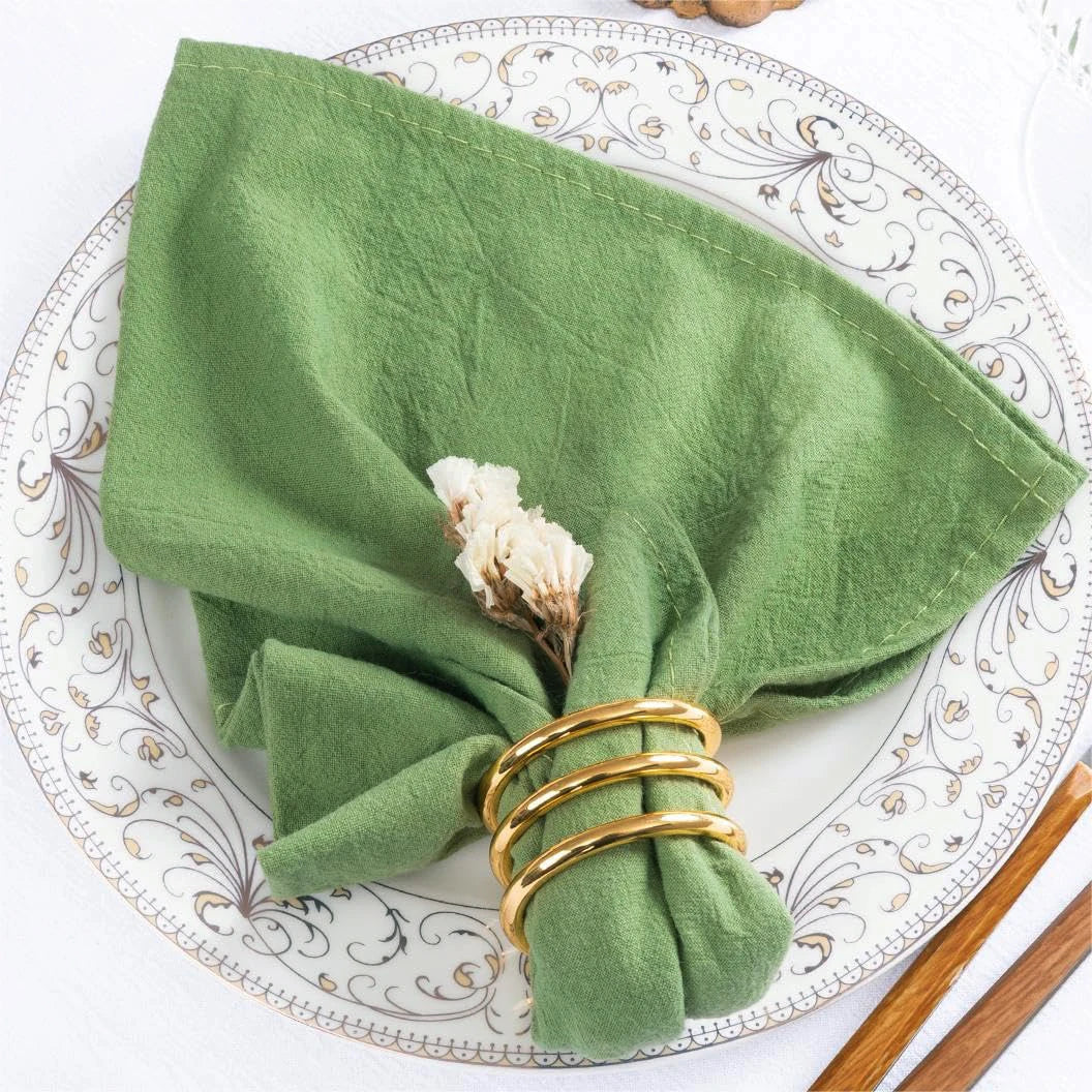 Set of 6 Cotton Cloth Napkins 30x45cm Christmas New Year Decor Fabric Serviette Kitchen Tea Towel Home Wedding Table Decoration