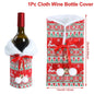 Christmas Wine Bottle Cover Merry Christmas Decorations For Home 2024 Cristmas Ornament Xmas Navidad Gifts Happy New Year 2025