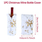 Christmas Wine Bottle Cover Merry Christmas Decorations For Home 2024 Cristmas Ornament Xmas Navidad Gifts Happy New Year 2025