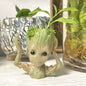 Small Cute Tree Man Groot Flowerpot Pen Pot Figure Model Toys Christmas Gifts for Kids Office Decoration