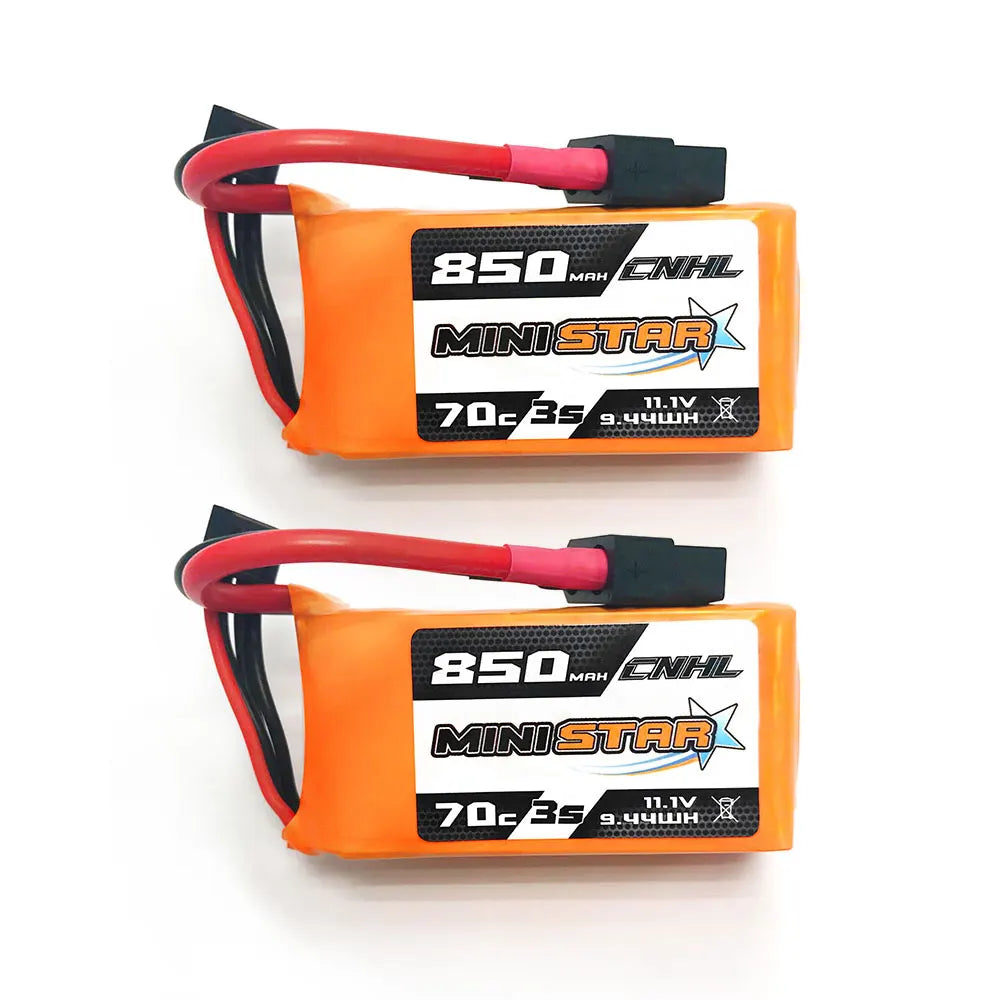 2PCS CNHL 3S 4S 11.1V 14.8V Lipo Battery 650mAh 850mAh 70C MiniStar With XT30 XT60 Plug For RC FPV Drone Quadcopter Airplane