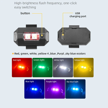 Universal Drone Strobe Lights LED Lamp for DJI Mavic 3/2/MINI 3 Pro/Air2/2S/MINI 2/SE Signal Indicator Turn Lights Strobe Light