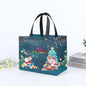 Non Woven Fabric Waterproof Gift Tote Bag Christmas Party Folding Bag Clothing Storage Bag Noel Navidad Print Package Gift Bag