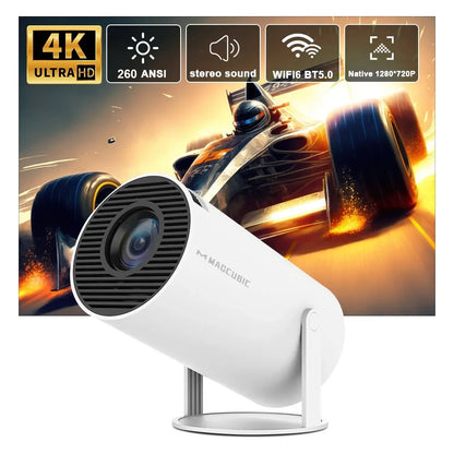 Проектор Magcubic HY300 Pro 4K Android 11 Dual Wifi6 260ANSI Allwinner H713 BT5.0 1080P 1280*720P Проектор для домашнего кинотеатра на открытом воздухе