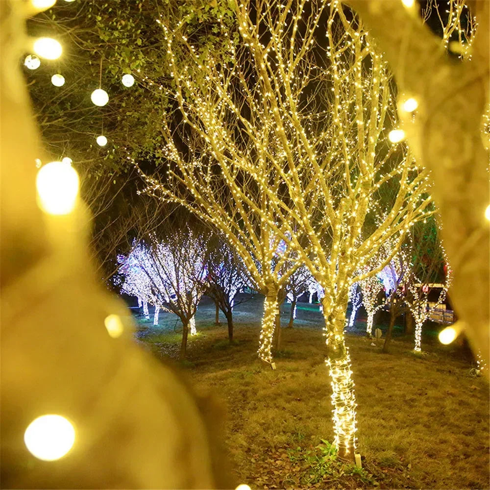 Christmas Decoration Led Christmas Lights Outdoor 20M 10M Led String Lights Decoration for Party Holiday Wedding Garland