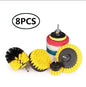 3Pcs/Set Electric Scrubber Brush Drill Brush Kit Plastic Round Cleaning Brush For Carpet Glass Car Tires Nylon Brushes 2/3.5/4''