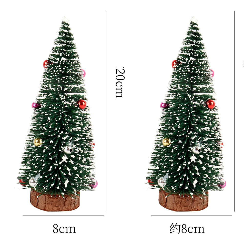 new Mini encryption Snow Fir Small Christmas Tree Christmas Decorations For New Year Xmas Party Home Table Ornaments Gifts