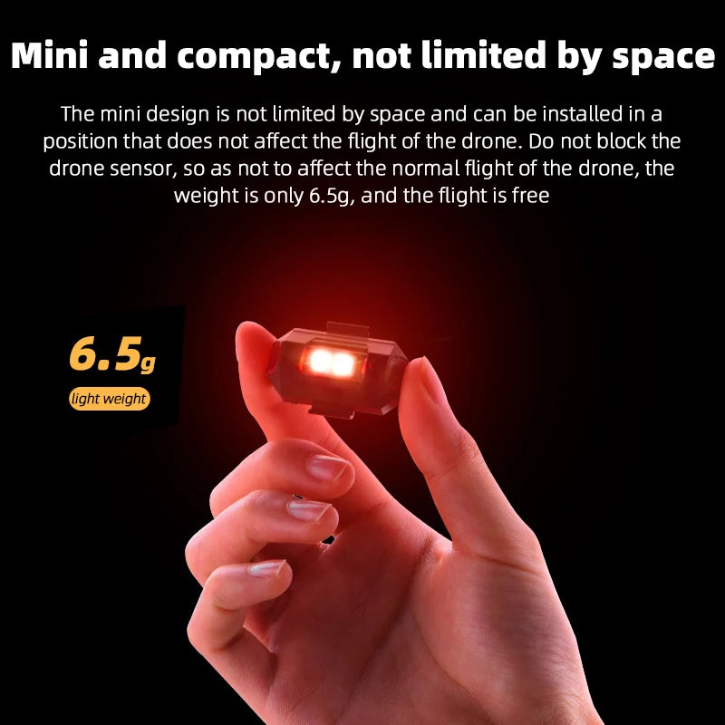 Universal Drone Strobe Lights LED Lamp for DJI Mavic 3/2/MINI 3 Pro/Air2/2S/MINI 2/SE Signal Indicator Turn Lights Strobe Light