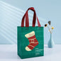 Non Woven Fabric Waterproof Gift Tote Bag Christmas Party Folding Bag Clothing Storage Bag Noel Navidad Print Package Gift Bag