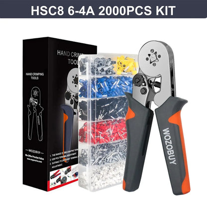 Ferrule Sleeves Terminal Crimping Tools Mini Electrical Pliers HSC8 6-4/6-6(0.25-10mm²/0.25-6mm²) Wire Connection Repair Clamp