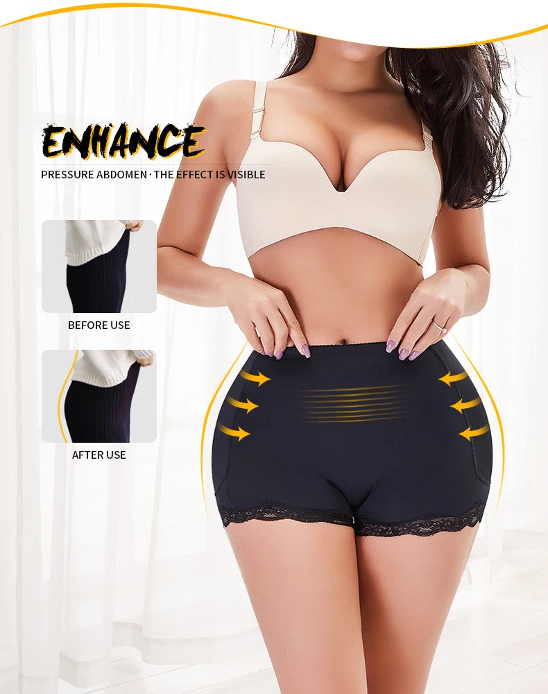 Padded Butt lifter Corrective Underwear Butt Enhancer Body Shaper Modeling Strap Fake Hip Shapwear Underwear Push Up Panties