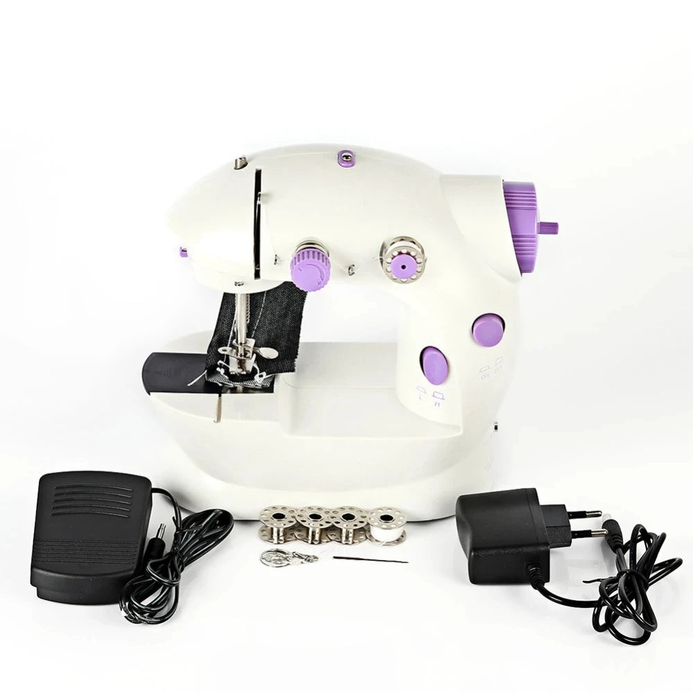 Small portable electric sewing machine, household mobile fully automatic beginner's small desktop multifunctional locksmith