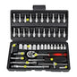 Complete set of hardware kit for automotive mechanical maintenance, vehicle mounted socket wrench toolbox, and combination parts