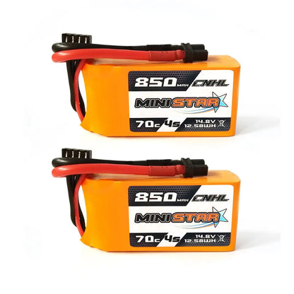 2PCS CNHL 3S 4S 11.1V 14.8V Lipo Battery 650mAh 850mAh 70C MiniStar With XT30 XT60 Plug For RC FPV Drone Quadcopter Airplane