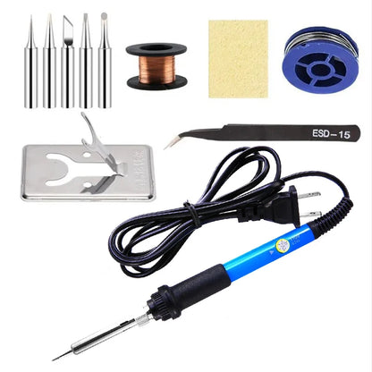 Justable Temperature Electric Soldering Iron 220V/110V 60W Electric Soldering Iron Set Welding Solder Repair Tool