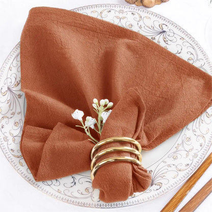 Set of 6 Cotton Cloth Napkins 30x45cm Christmas New Year Decor Fabric Serviette Kitchen Tea Towel Home Wedding Table Decoration