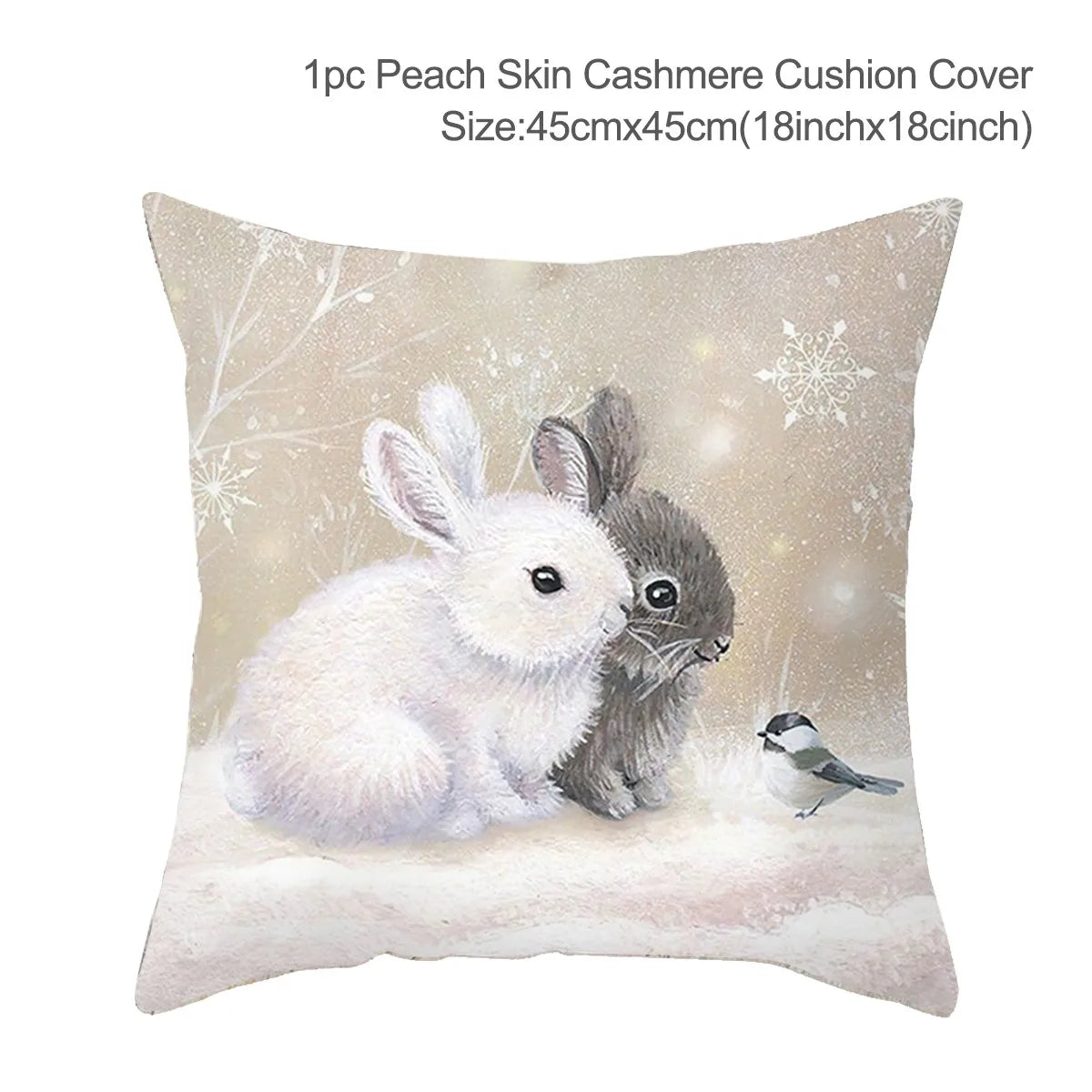 45cm Christmas Cushion Cover Navidad Merry Christmas Decorations For Home 2024 Xmas Noel Cristmas Ornaments New Year Gifts 2025