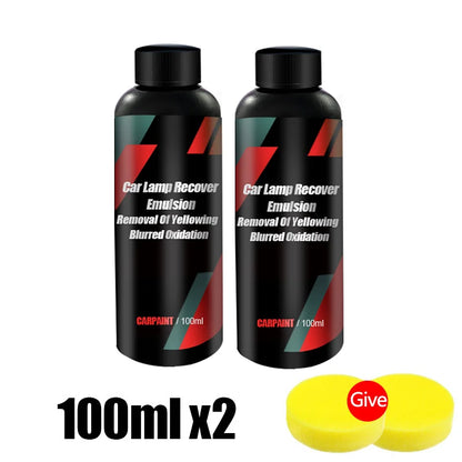 Car Headlight Polishing Agent Scratch Remover Repair Headlight Renewal Polish Liquid Headlights Restoration Kit Auto Accessories