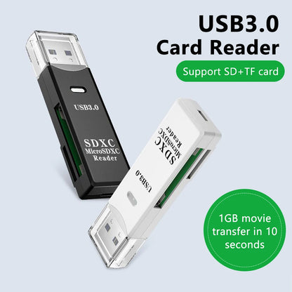 2 в 1 USB 3.0 кард-ридер Micro SD-кардридер USB-адаптер высокоскоростной кард-ридер TF карта памяти для ПК аксессуары для ноутбуков