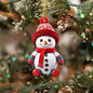 Acrylic Flat Santa Claus Christmas Snowman Character Pendant Ornament for Christmas Tree Holiday Party Car Decoration Gift