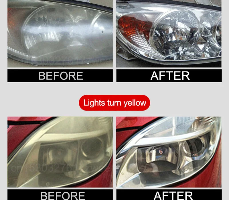 Car Headlight Polishing Agent Scratch Remover Repair Headlight Renewal Polish Liquid Headlights Restoration Kit Auto Accessories