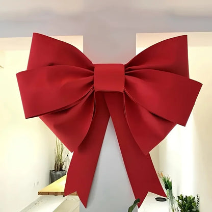 S/M/L DIY Big Giant Bow Christmas Tree Decorations Material Shop Birthday Party Wedding Display Front Door Home Decor Kit