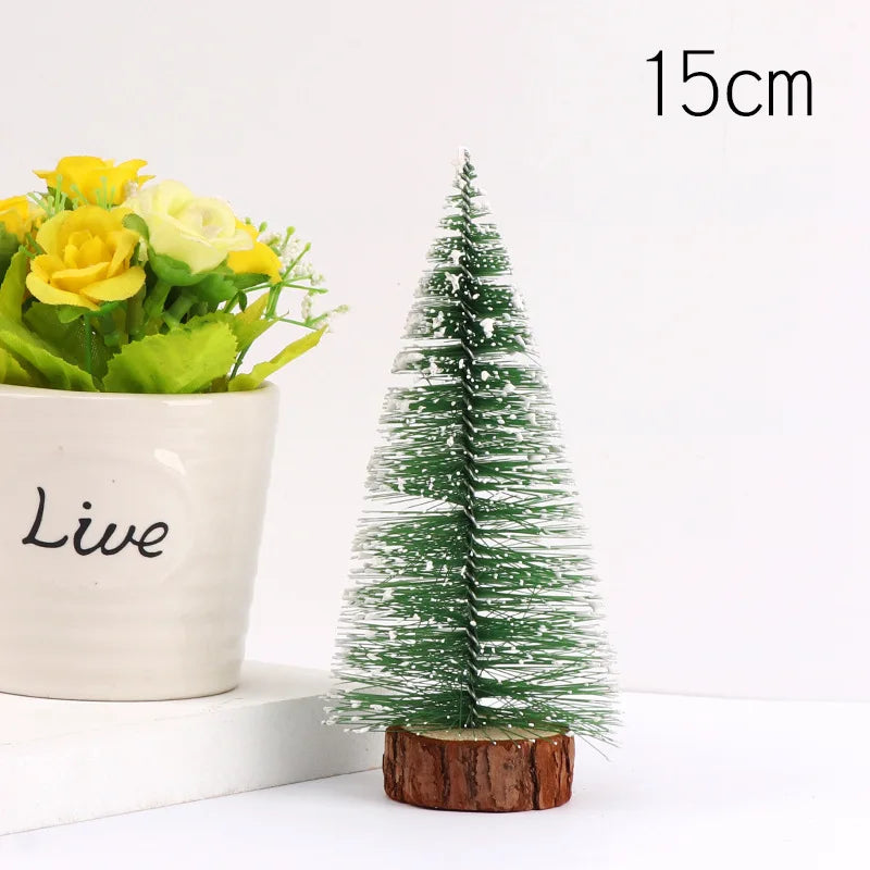 new Mini encryption Snow Fir Small Christmas Tree Christmas Decorations For New Year Xmas Party Home Table Ornaments Gifts