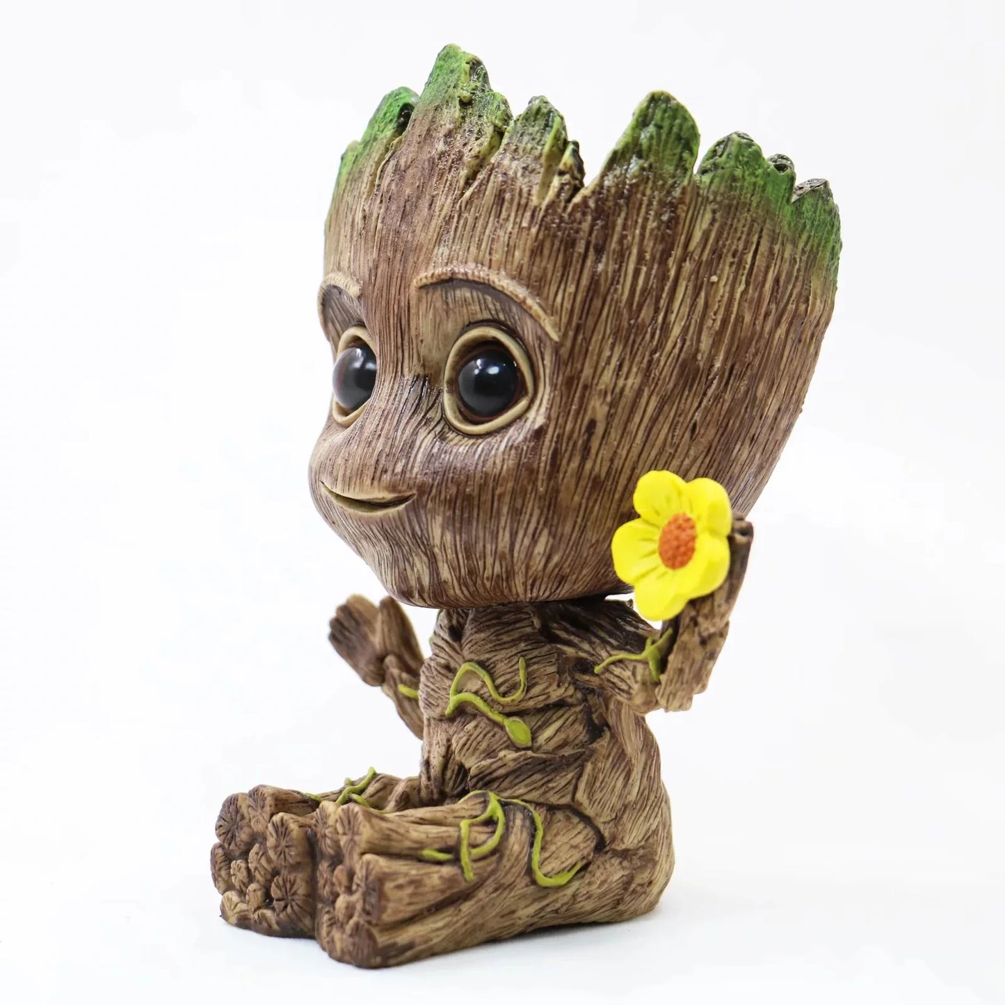 Small Cute Tree Man Groot Flowerpot Pen Pot Figure Model Toys Christmas Gifts for Kids Office Decoration