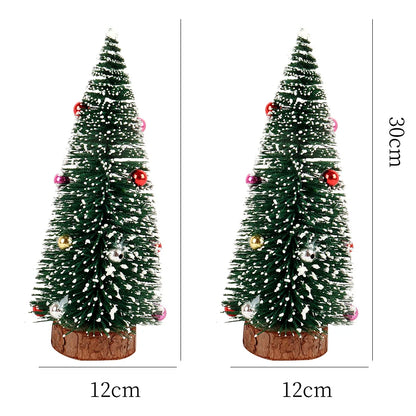 new Mini encryption Snow Fir Small Christmas Tree Christmas Decorations For New Year Xmas Party Home Table Ornaments Gifts